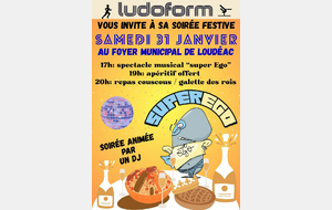 Soirée festive 31 janvier 2026 / Foyer municipal de Loudéac